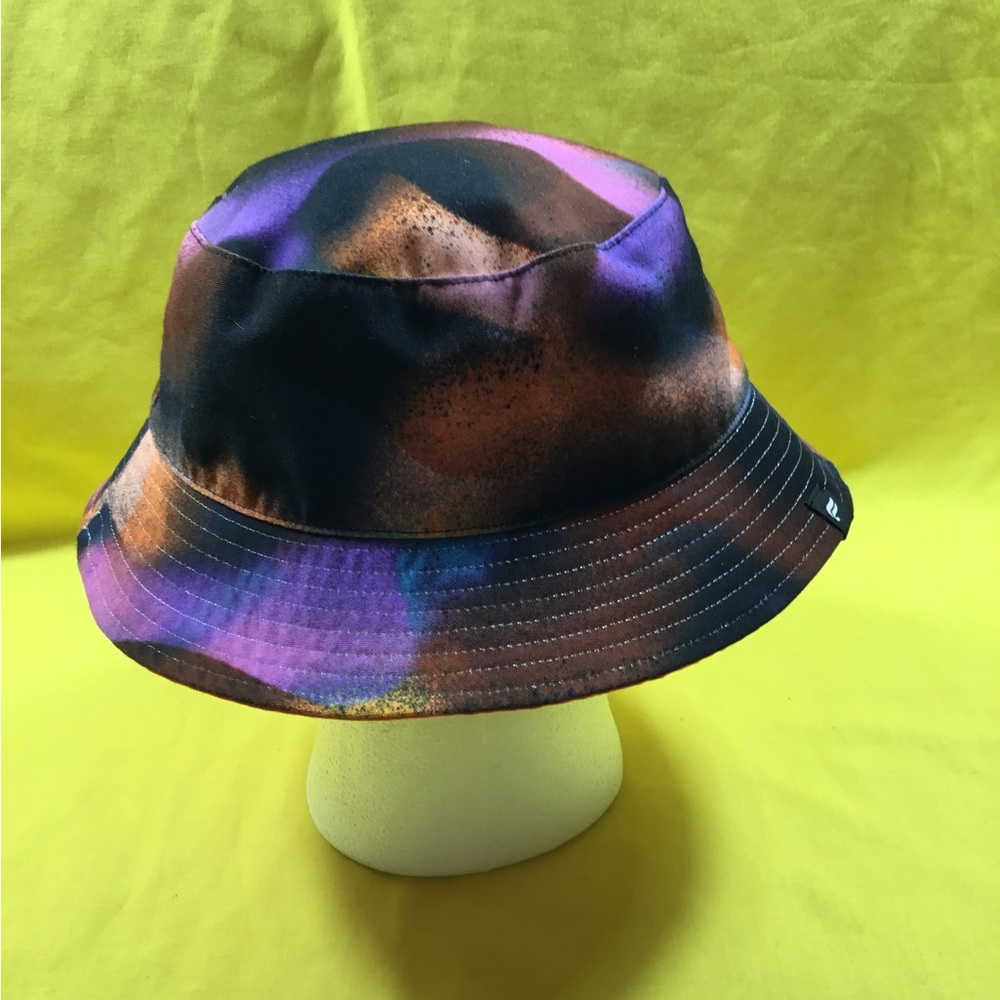 Fabletics Mens Purple & Orange Tie-Dye Bucket Hat
